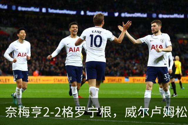 奈梅亨2-2格罗宁根，威尔卢姆松双响，勒布雷顿扳平
